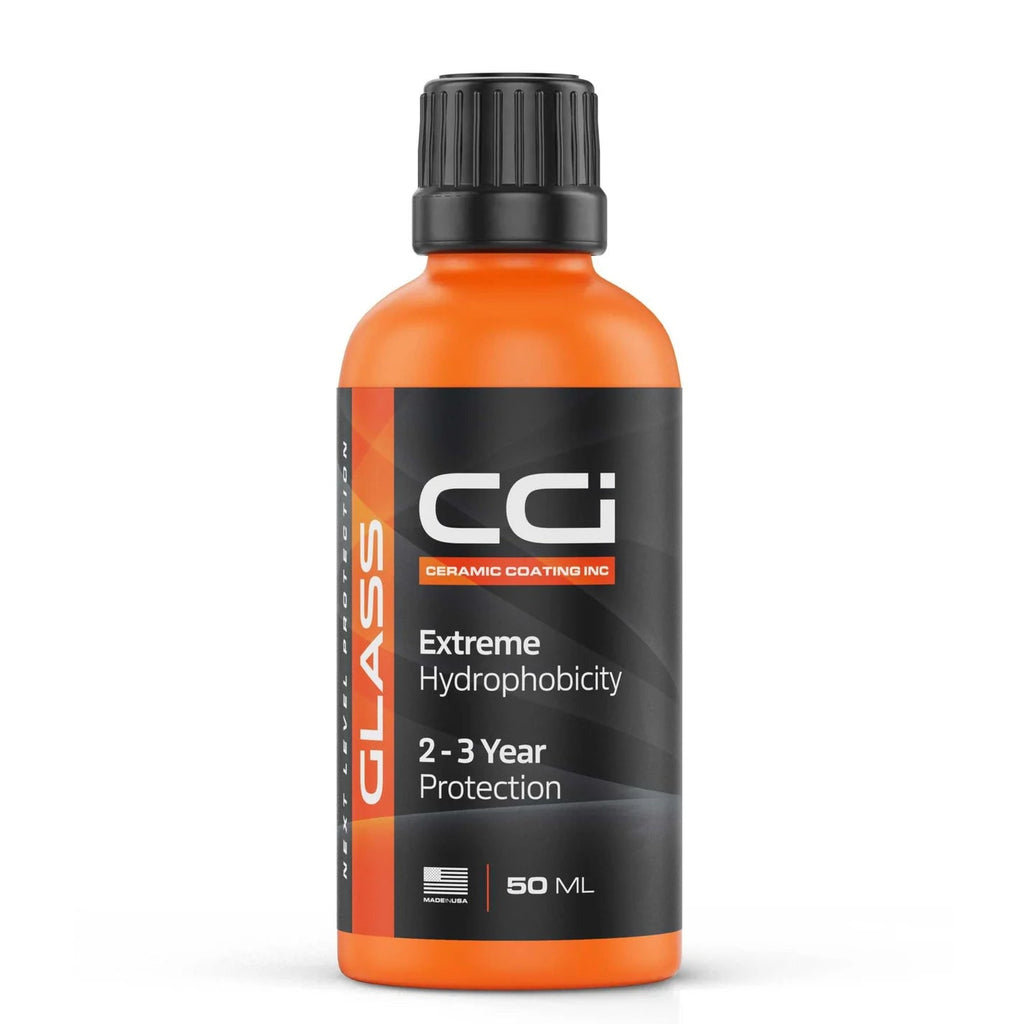 Bottle of CCI Glass Coating on a white background