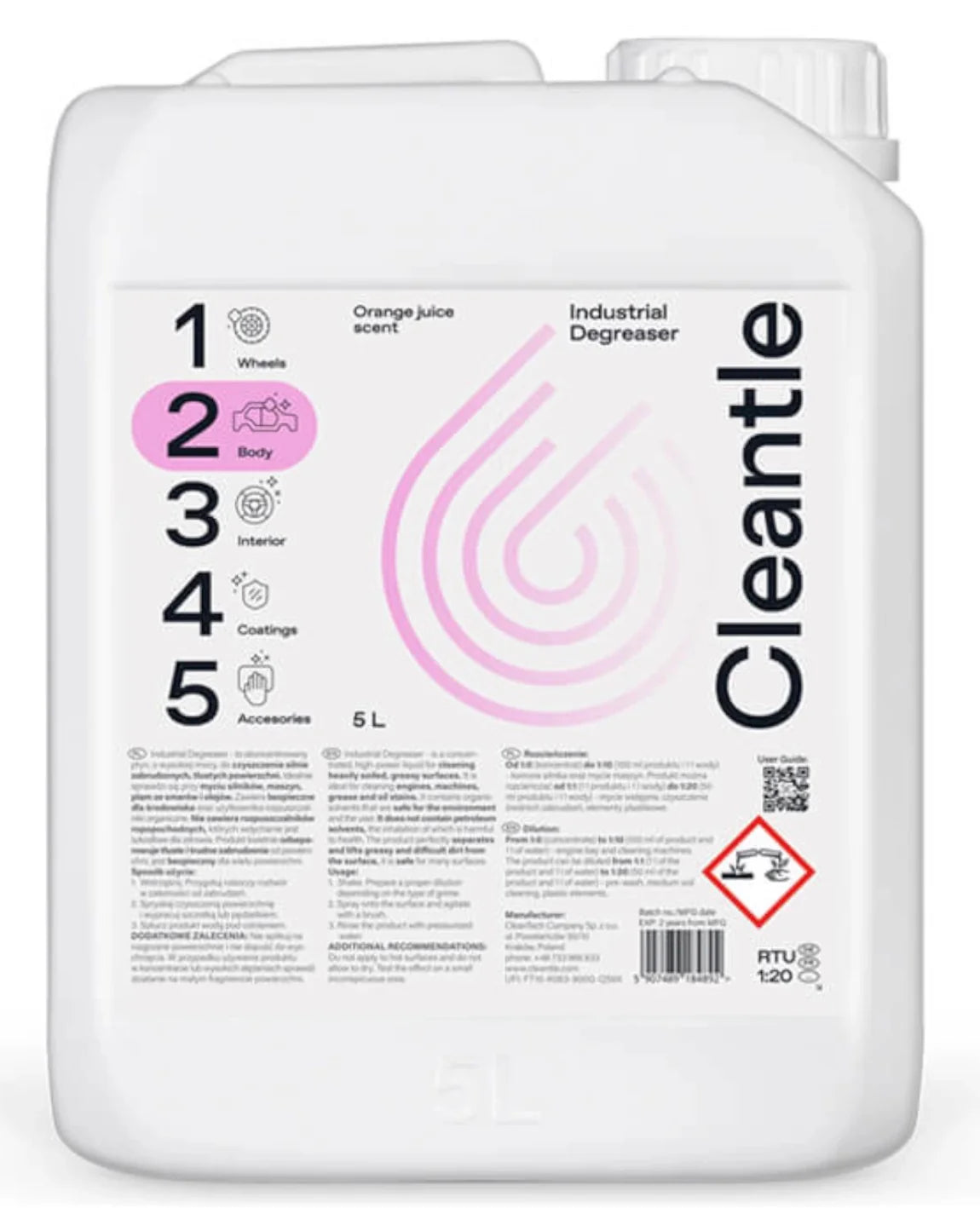 Cleantle Industrial Degreaser 5 Liter