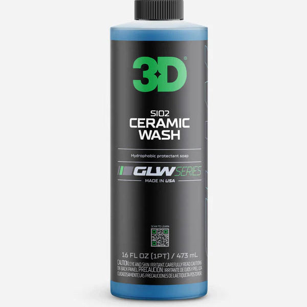 Bottle of 3D Ceramic Wash on a white background