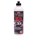 Bottle of Metal Brite car care product on a white background