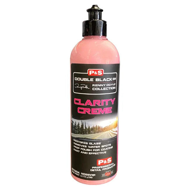 Bottle of P&S Clarity Creme on a white background