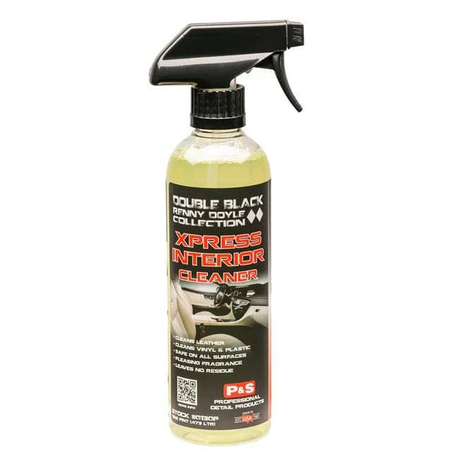 Spray bottle labeled 'Xpress Interior Cleaner' on a white background