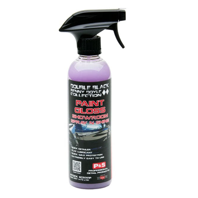 Spray bottle with a label on a white background